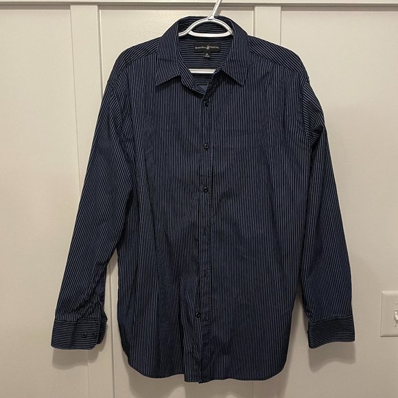 Men's Beverly Hills Polo Club Long Sleeve Button Down Dress Shirt - Picture 1 of 5